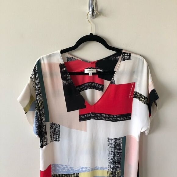 “BABATON” Jessie Dress Abstract Print Dress - Picture 6 of 11